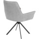 Стул с подлокотниками TetChair Мурано опора 360 велюр/букле HYP, светло-серый
