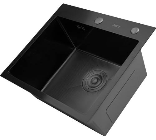 Кухонная мойка Astir Decor PVD Black 45x50B с сифоном, дозатором и коландером