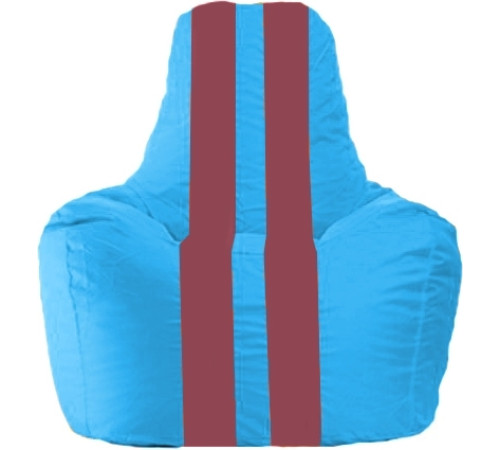 Кресло-мешок Flagman Спортинг С1.1-281 голубой/бордовый