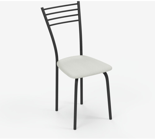 Стул Mio Tesoro Сигма молочный/черный