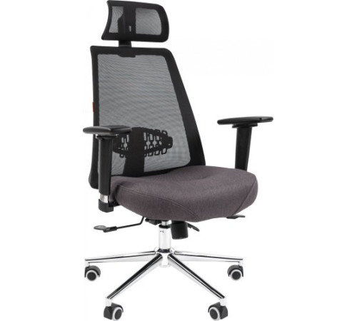 Офисное кресло CHAIRMAN 535 LUX черный/серый