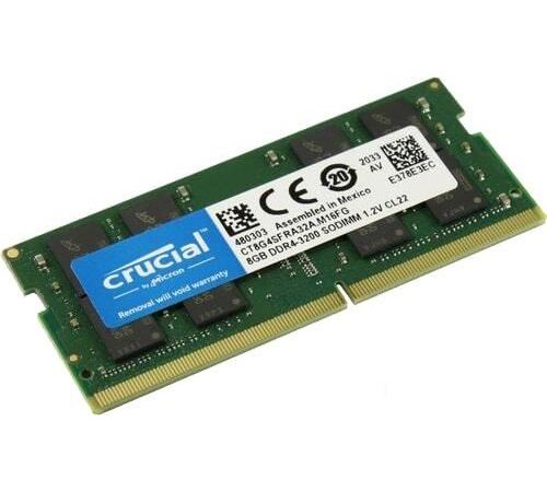 Оперативная память Crucial 16GB DDR4 SODIMM PC4-25600 CT16G4SFRA32A