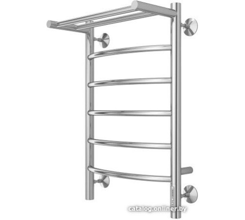 Полотенцесушитель TERMINUS Классик П6 400x650 с полкой нп электро хром