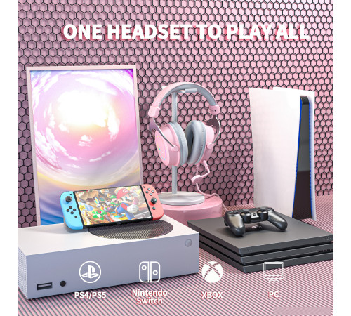 Наушники FIFINE H3 розовый