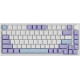 Клавиатура Ajazz AK820 белый/фиолетовый, Ajazz Sea Salt