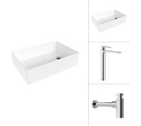 Умывальник Lauter 21518-1 + Reef 21CK8678C с сифоном 21635CH хром