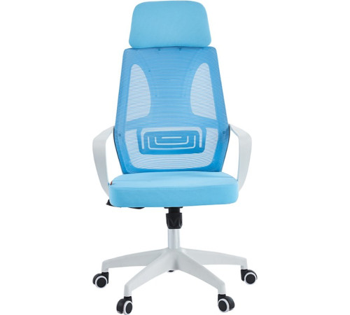 Офисное кресло CHAIRMAN CH636 ткань, белый пластик/синий