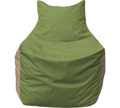 Кресло-мешок Flagman Фокс Ф2.1-190 оливковый/тёмно-бежевый