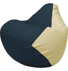 Кресло-мешок Flagman Груша Макси Г2.3-1510 синий/светло-бежевый