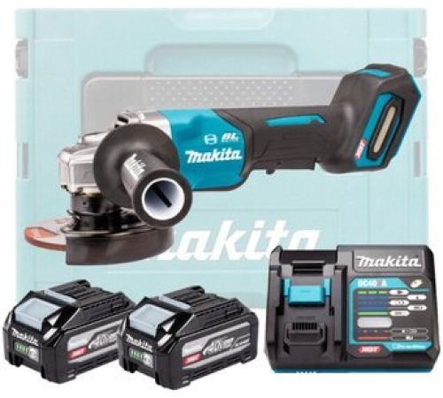 Угловая шлифмашина Makita GA013GU201 с 2-мя АКБ, кейс