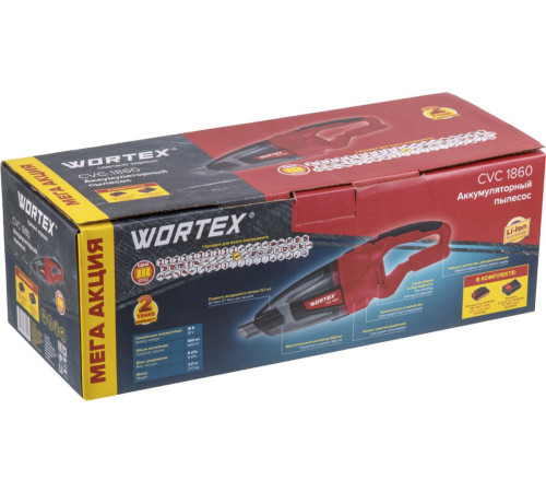 Автомобильный пылесос Wortex CVC 1860 с 1-им АКБ