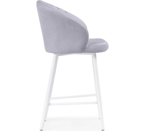 Стул с подлокотниками Woodville Бэнбу полубарный Velutto 49/белый