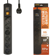 Сетевой фильтр Most HP 5 м черный