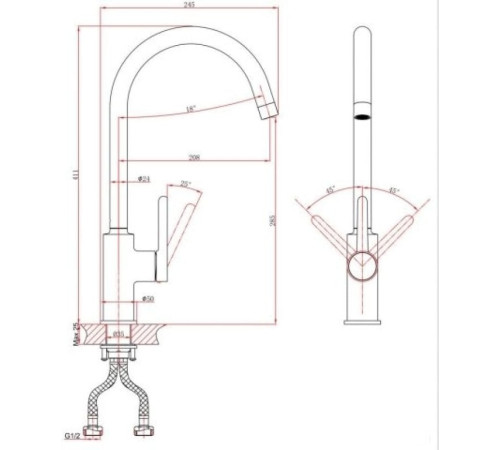 Смеситель A-Five A5-0924
