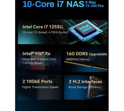 Сетевой накопитель TerraMaster T9-500 Pro