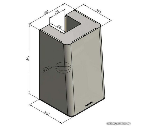 Кухонная вытяжка Elikor MIX 50П-650-Э3Д 354967 антрацит/серебро