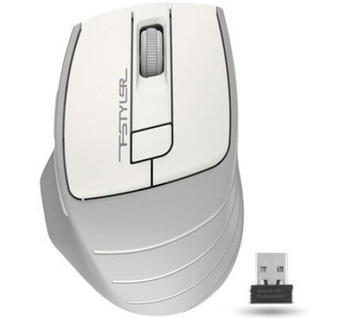 Мышь A4Tech Fstyler FG30S серый/белый
