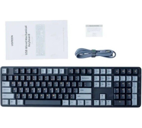 Клавиатура Ugreen KU103 черный/серый