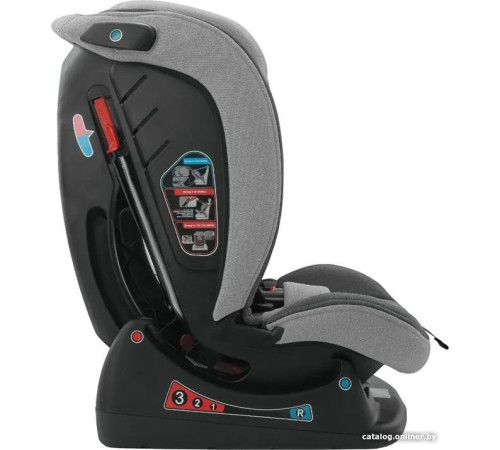 Детское автокресло Indigo Reflex Y913 светло-серый/серый