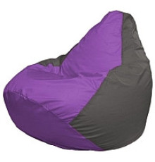 Кресло-мешок Flagman Груша Мини L Г0.1-103 сиреневый/темно-серый