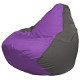 Кресло-мешок Flagman Груша Мини L Г0.1-103 сиреневый/темно-серый