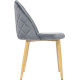 Стул Mio Tesoro Симона DC-125-G062 серый/дерево, G062-40