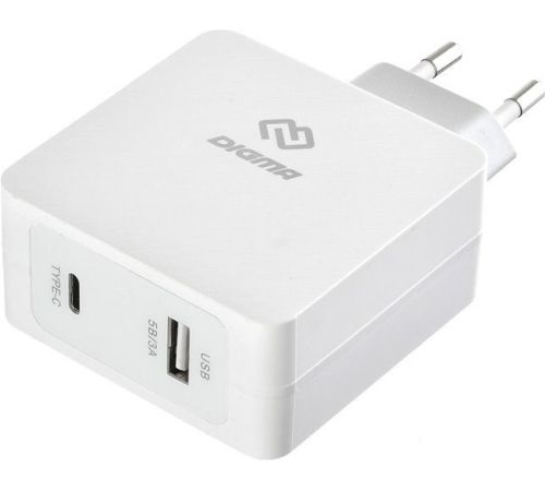 Сетевое зарядное Digma DGPD-45W-WG