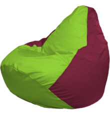 Кресло-мешок Flagman Груша Макси Г2.1-169 бордовый/салатовый