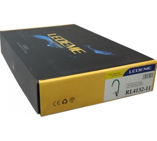 Смеситель Ledeme L4132-11 хром/бирюзовый