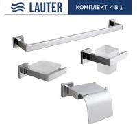 Набор аксессуаров для ванной Lauter 21SH71061 + 21SH71051 + 21SH71101 + 21SH71011 Chrome, 4 предмета