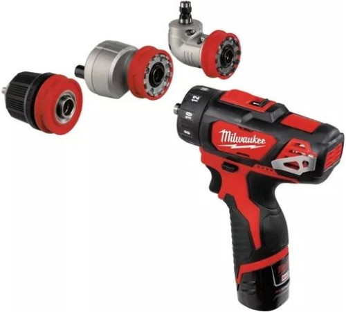 Дрель-шуруповерт Milwaukee M12 BDDXKIT-202C 4933447836 с 2-мя АКБ, кейс