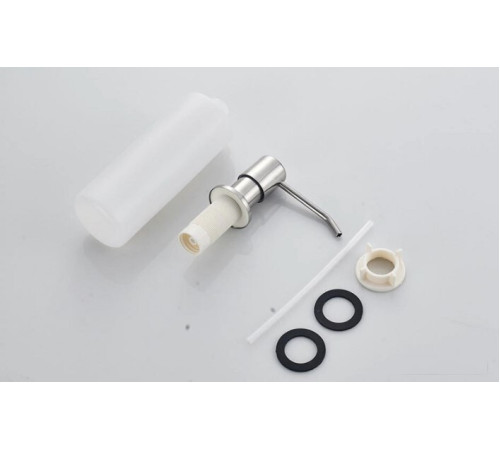 Кухонная мойка БелЭворс New Lux L + смеситель W74004-9 + дозатор L405-1 серый/сатин