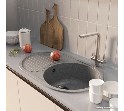 Кухонная мойка Mixline ML-GM16 551927 темно-серый