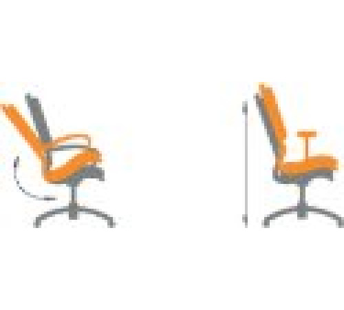 Офисное кресло CHAIRMAN CH636 ткань, белый пластик/светло-серый