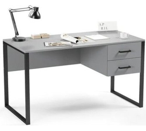 Стол Soma Slava 135x66 серый/черный