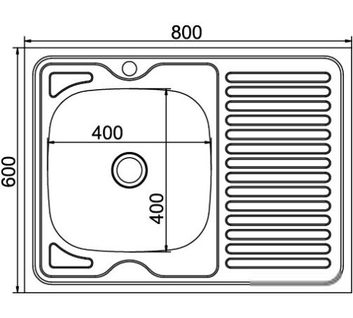 Кухонная мойка Mixline 527971