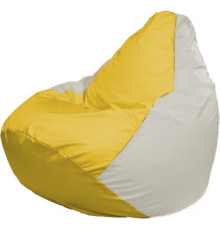 Кресло-мешок Flagman Груша Макси Г2.1-266 белый/желтый