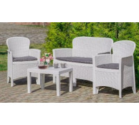 Набор садовой мебели Ipae Progarden JUN06CBI белый