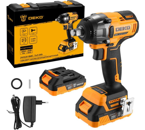 Гайковерт Deko ZKIS20 081-1013 с 2-мя АКБ, кейс