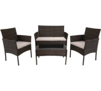 Набор садовой мебели Garden Story Доминика SFS003 темно-коричневый/серый