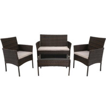 Набор садовой мебели Garden Story Доминика SFS003 темно-коричневый/серый
