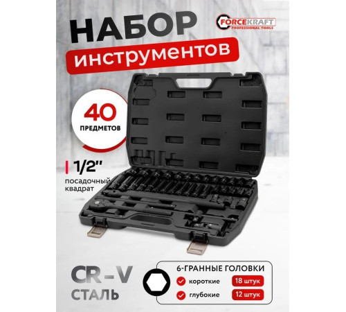 Универсальный набор инструментов ForceKraft FK-6401-5MPB 62301