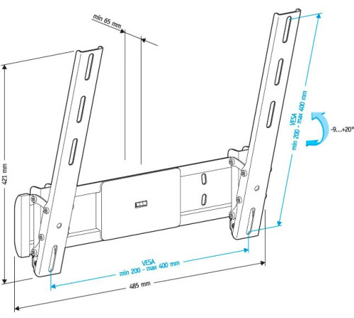Кронштейн для телевизора Holder LCD-T4612