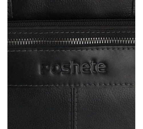 Мужская сумка Poshete 196-4138-55-BLK черный