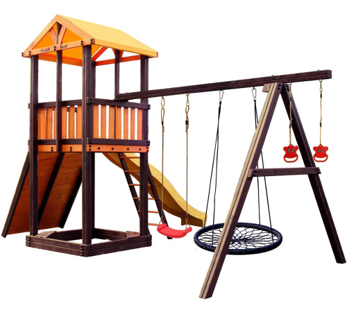 Игровой комплекс Perfetto Sport Pitigliano-5 + качели Паутина