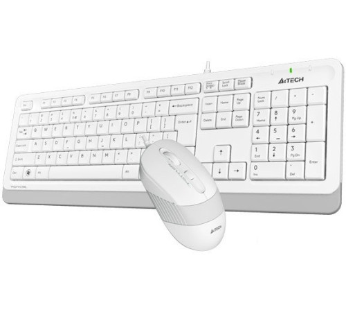 Клавиатура + мышь A4Tech Fstyler F1010 белый/серый