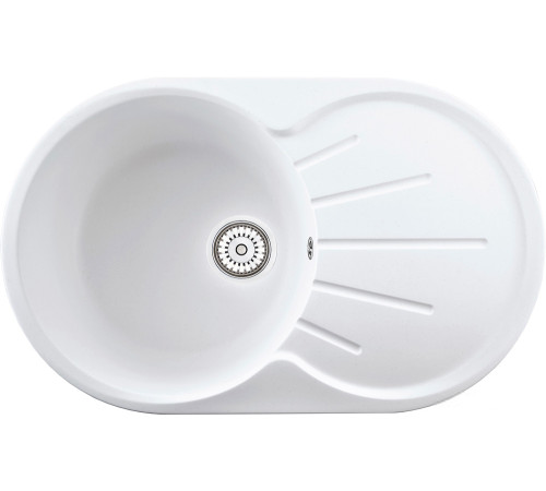 Кухонная мойка Berge BR-7501 белый матовый