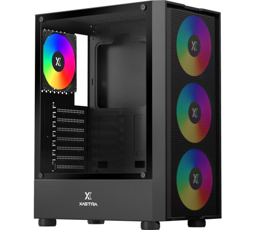 Корпус XASTRA A301 4FRGB черный