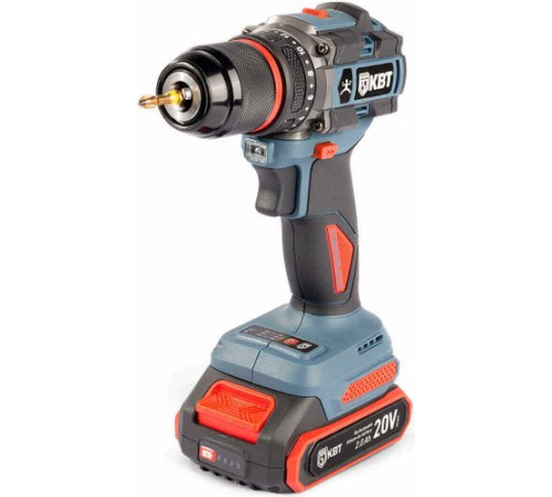 Дрель-шуруповерт КВТ Профи DB-20-13 с 2-мя АКБ, кейс