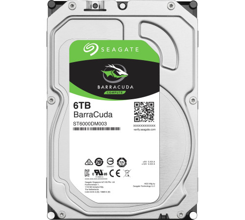 Жесткий диск Seagate BarraCuda 6TB ST6000DM003
